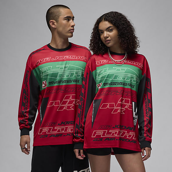 Jordan long sleeve red best sale
